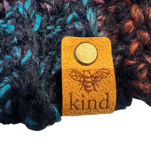Bee Kind | Multi Color Beanie Winter Hat - Picture 3 of 4